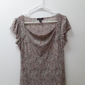 Alfani abstract print size PM blouse